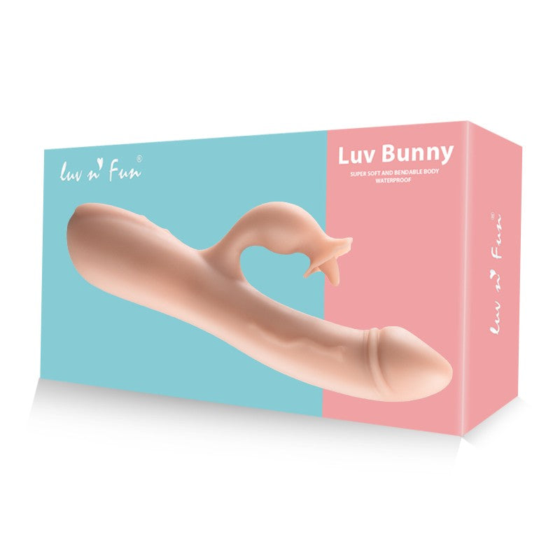 LUV31 バイブ 女性用 電磁ピストン 乳首&クリ&G-スポット 柔らかいシリコーン コン