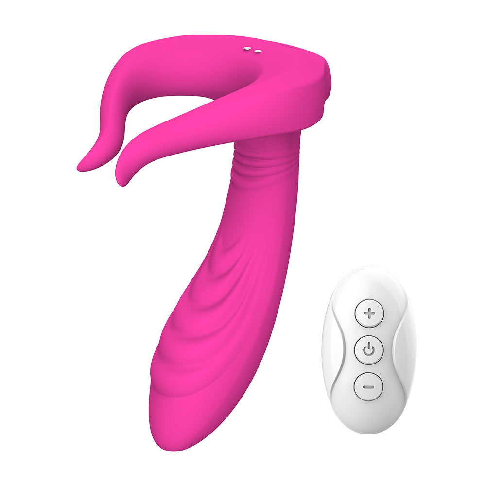 2点責め 女性用バイブ Gスポット責め 電マ 中いき開発 強力刺激 生活防水 アダルトグッズ