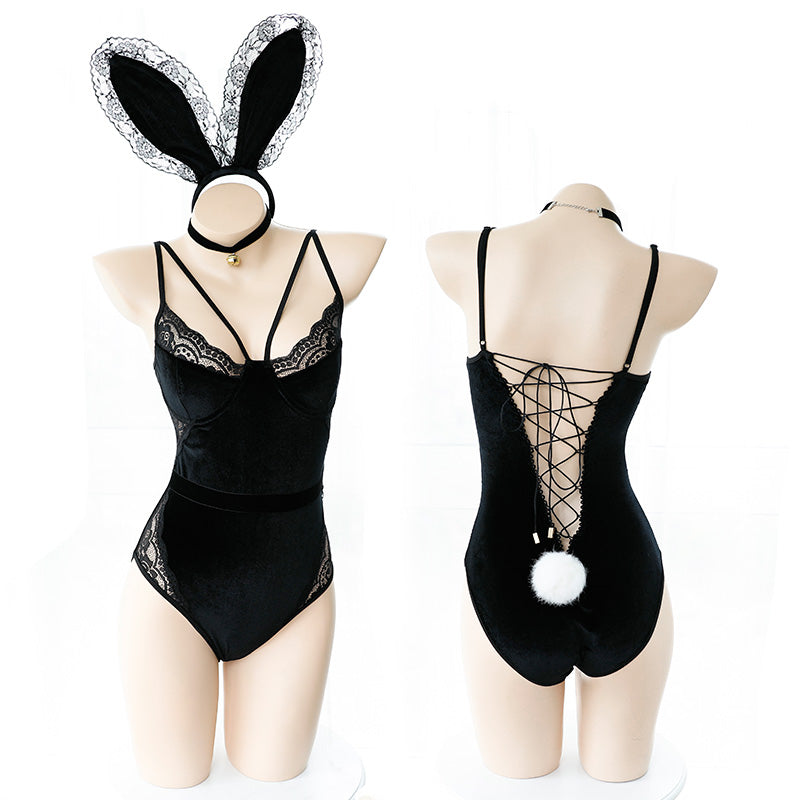 バニーガールコスプレ ウサ耳 可愛さアップ セクシーランジェリー