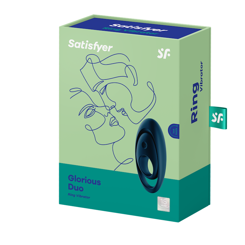 Satisfyer Glorious Duo 電動コックリング ダブルリング カップル用 大人のおもちゃ