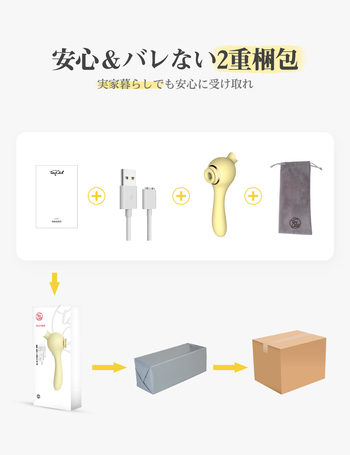 Toycod Winfred ウィンフレド 吸引バイブ 一台3役 吸引x振動x舌舐め 中外イキバイブ