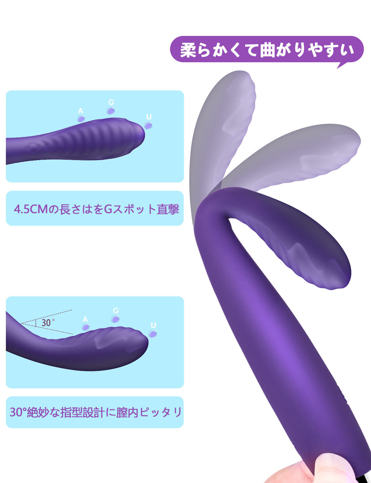 SVAKOM Coco 新色 初心者向けGスポットバイブ 凹凸デザイン アダルトグッズ