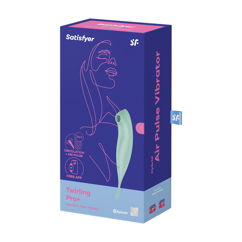【限定カラー】Satisfyer Twirling Pro+ Mint ミント 2in1 吸引バイブ 極細ローター 大人のおもちゃ