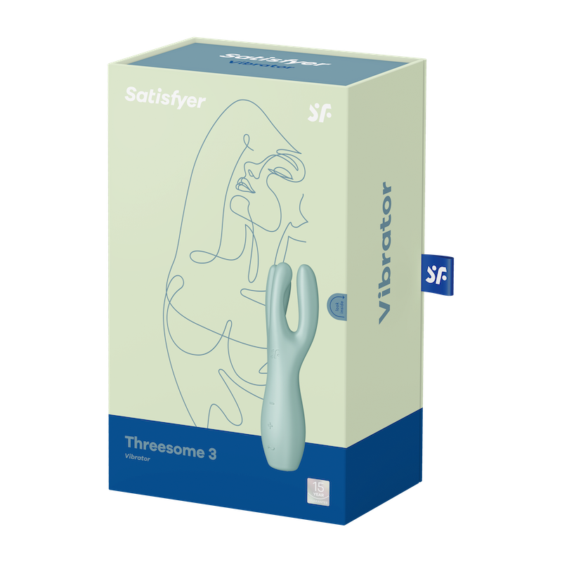Satisfyer Threesome3 ミント ローター クリ・乳首責め パワフル振動 大人のおもちゃ
