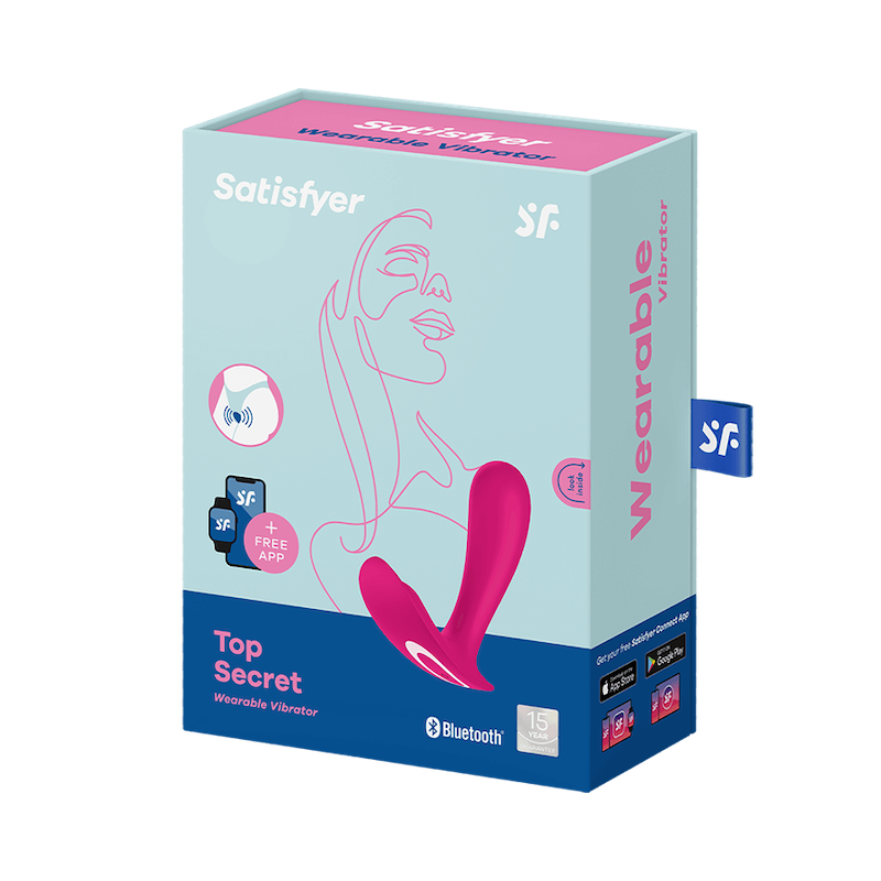 Satisfyer Top Secret Pink/トップシークレット 二点同時責めリモコンバイブ アダルトグッズ | 大人のおもちゃ