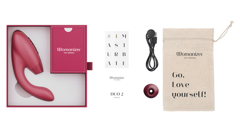 Womanizer DUO2 Bordeauxウーマナイザー デュオ2 ボルドー 吸引バイブ 2点責め アダルトグッズ
