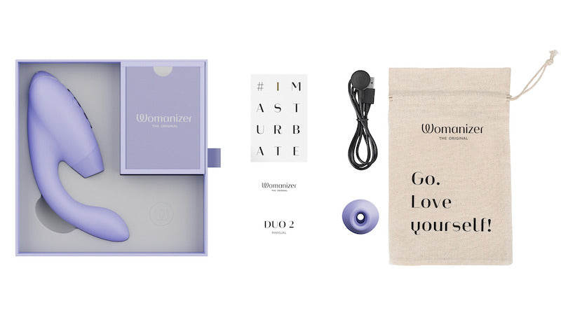 Womanizer DUO2 Lilacウーマナイザー デュオ2 ライラック 吸引バイブ 2点責め アダルトグッズ