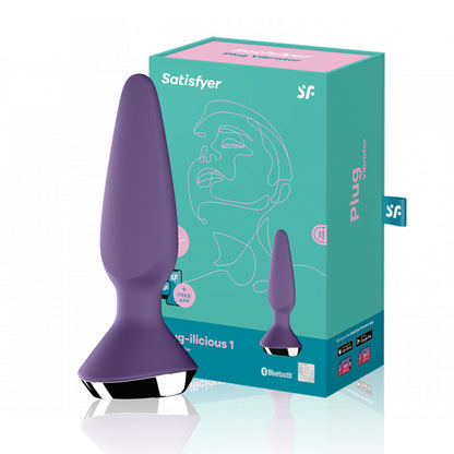 Satisfyer Plug-ilicious 1 アナルバイブ 前立腺刺激 遠隔操作 紫・緑 アダルトグッズ