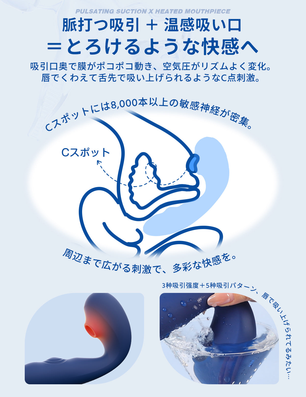 ToyCod Tara S 2代目  青い吸うやつ二代目 女性オナニー  ラブグッズ
