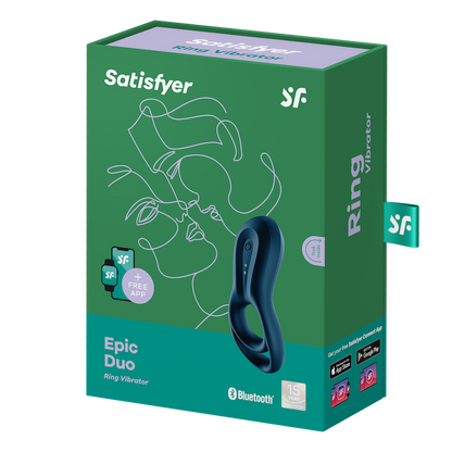 Satisfyer Epic Duo  ダブル電動リングシリーズ 男女兼用 締め付け感