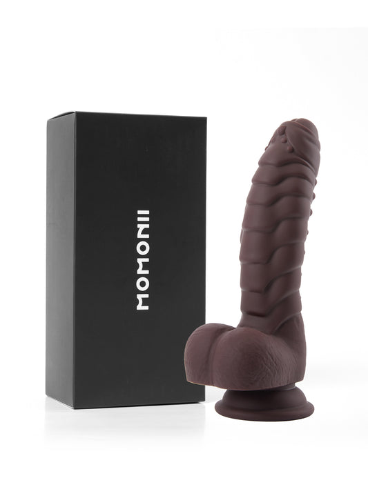 MOMONII 電動ディルド チョコチン 強力吸盤 イボ群付き 女性向け 大人のおもちゃ