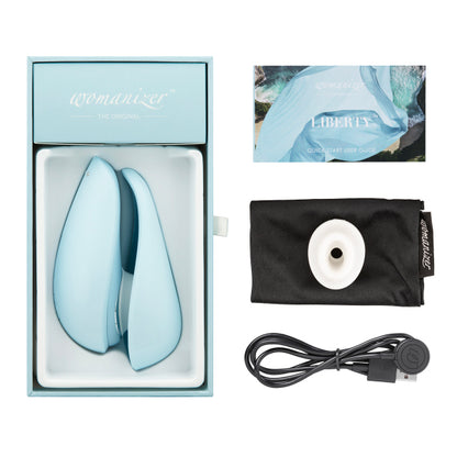 Womanizer Liberty Powder blue/ ウーマナイザーリバティ パウダーブルー 吸引ローター　クリ責め