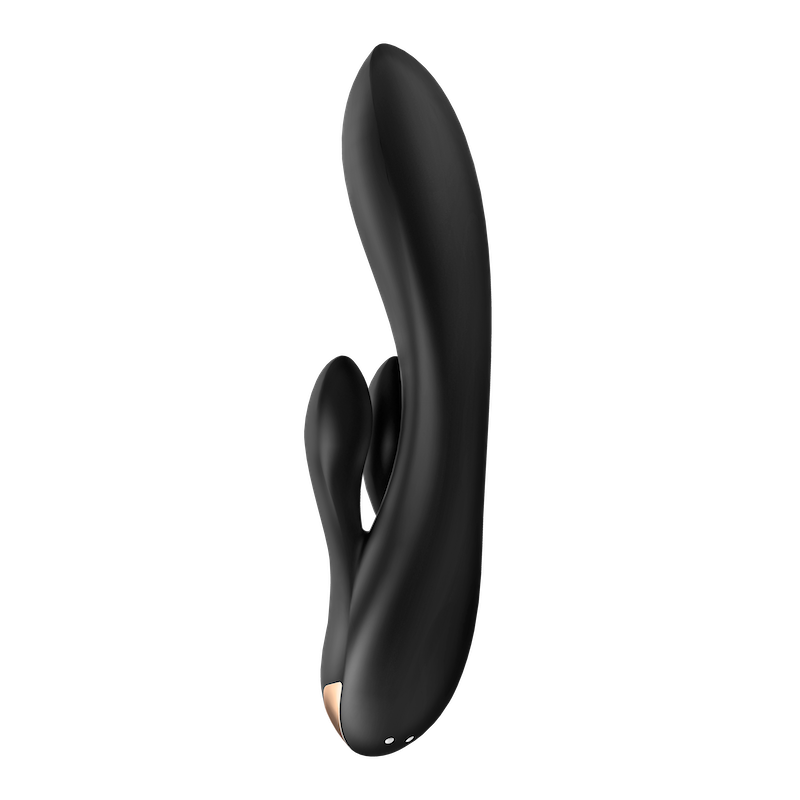 Satisfyer Double Flex ダブルフレックス 中イキバイブ 2点責め ブラック アダルトグッズ