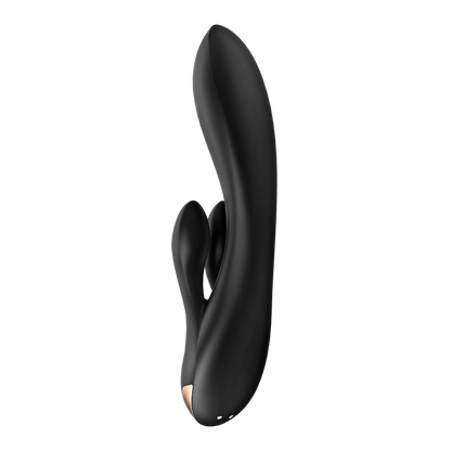 Satisfyer Double Flex ダブルフレックス 中イキバイブ 2点責め ブラック アダルトグッズ