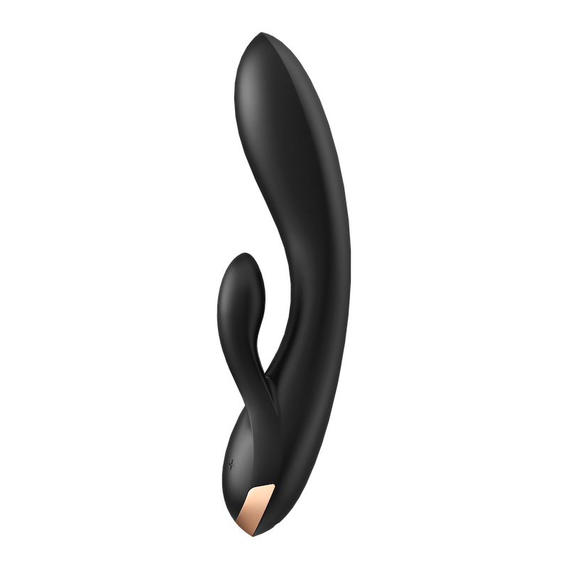 Satisfyer Double Flex ダブルフレックス 中イキバイブ 2点責め ブラック アダルトグッズ