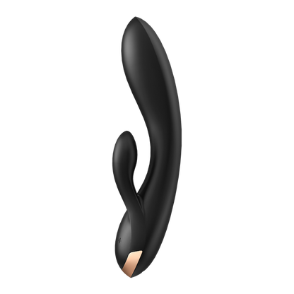 Satisfyer Double Flex ダブルフレックス 中イキバイブ 2点責め ブラック アダルトグッズ