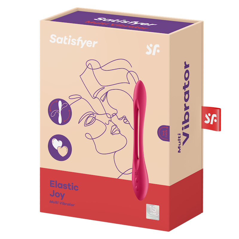 Satisfyer Elastic Joy Red 女性向電動グッズ 折り曲げ可能 快感カスタマイズ