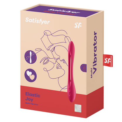 Satisfyer Elastic Joy Red 女性向電動グッズ 折り曲げ可能 快感カスタマイズ