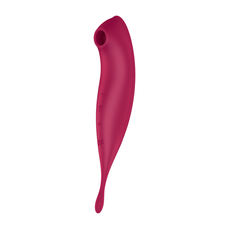 Satisfyer Twirling Pro+ Dark Redレッド 2in1 吸引バイブ 極細ローター アダルトグッズ