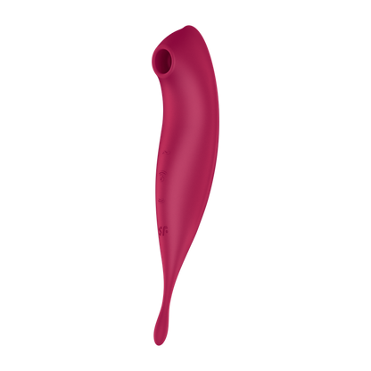 Satisfyer Twirling Pro+ Dark Redレッド 2in1 吸引バイブ 極細ローター アダルトグッズ