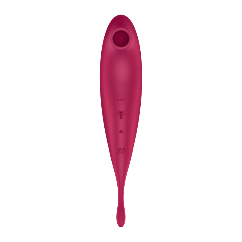 Satisfyer Twirling Pro+ Dark Redレッド 2in1 吸引バイブ 極細ローター アダルトグッズ