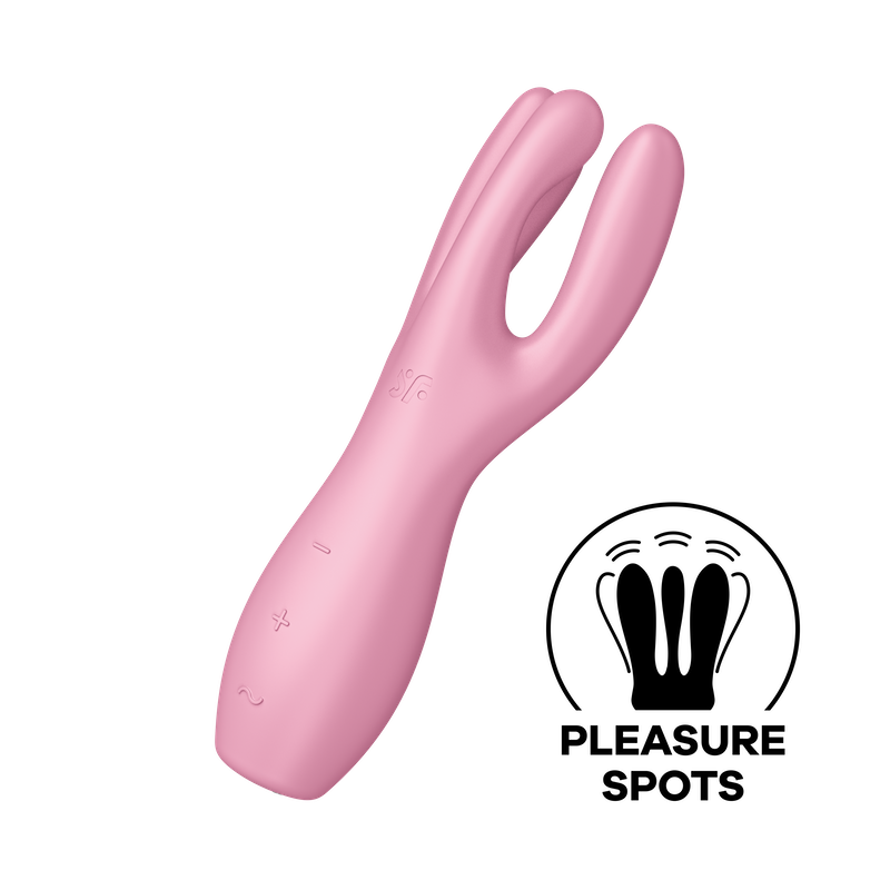 Satisfyer Threesome3 ピンク ローター クリ・乳首責め パワフル振動 アダルトグッズ