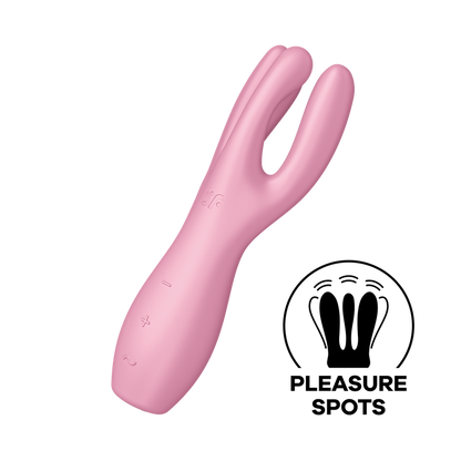 Satisfyer Threesome3 ピンク ローター クリ・乳首責め パワフル振動 アダルトグッズ