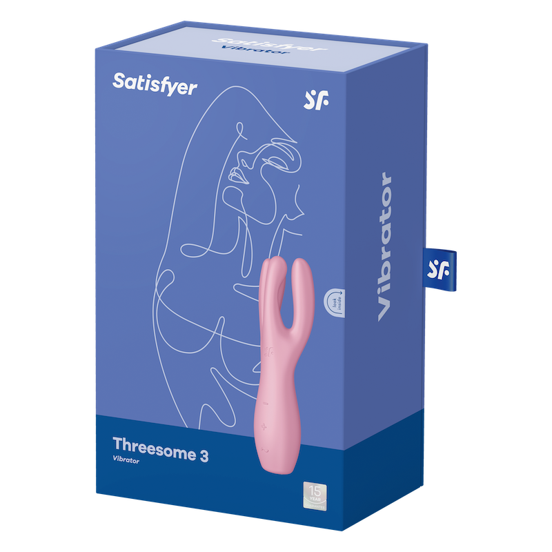 Satisfyer Threesome3 ピンク ローター クリ・乳首責め パワフル振動 アダルトグッズ