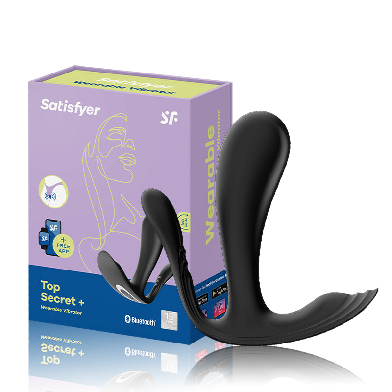 Satisfyer Top Secret Black/トップシークブラック 二点同時責めリモコンバイブ 大人のおもちゃ