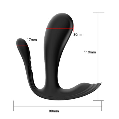 Satisfyer Top Secret Black/トップシークブラック 二点同時責めリモコンバイブ 大人のおもちゃ